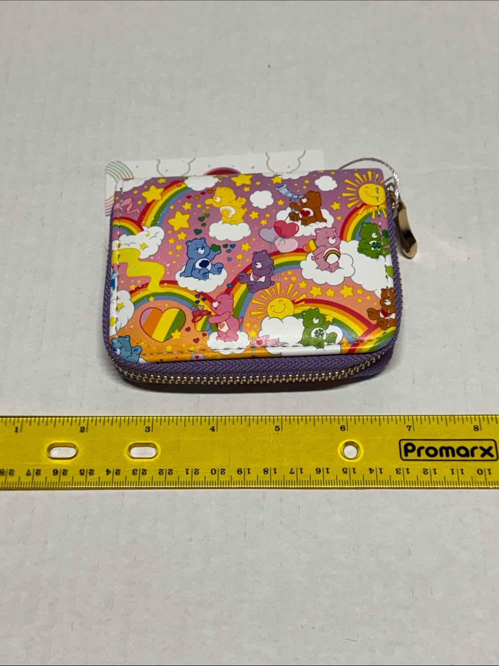 Care Bears Purple Rainbow Zip Around Wallet NWT - Picture 2 of 6